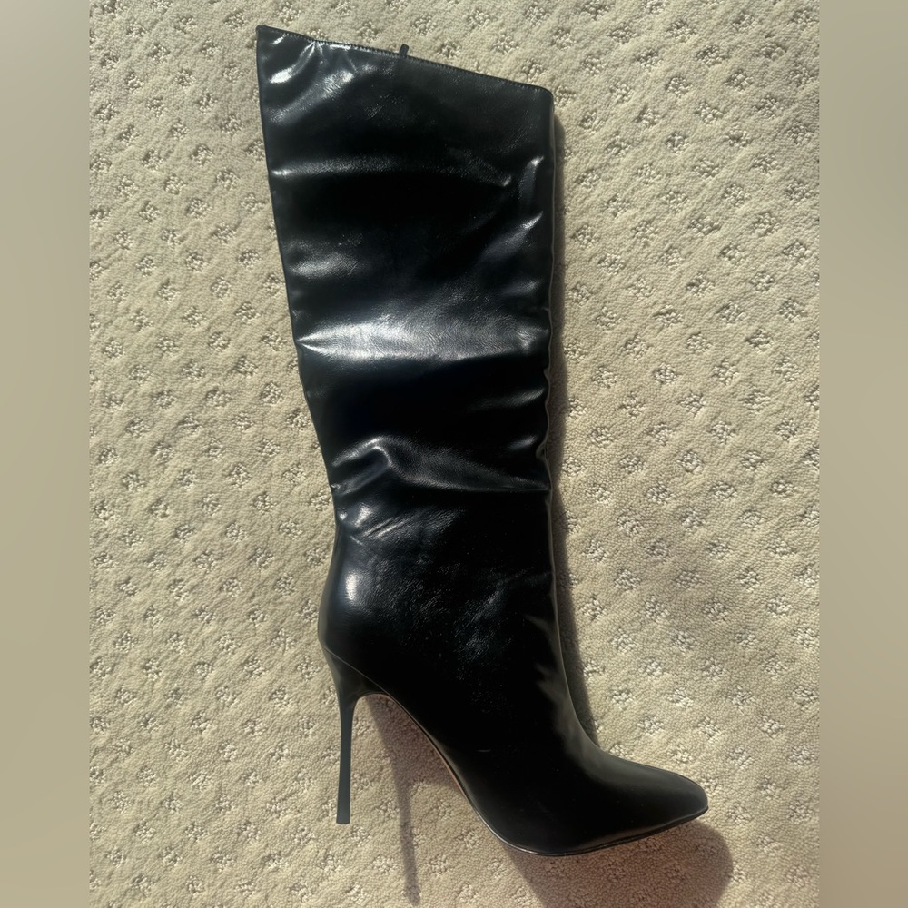 Elegant Black Women's Knee-High Boots